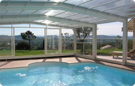 Abri piscine haut