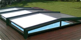 Abri piscine bas