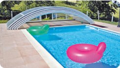 Abri de piscine bas Clivia