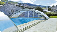 Abri de piscine semi-haut